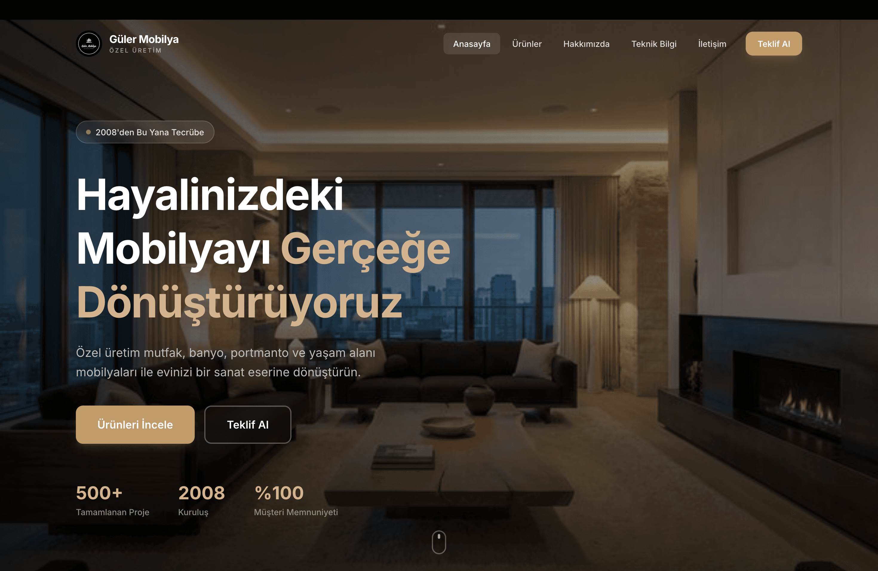 Güler Mobilya — project preview image